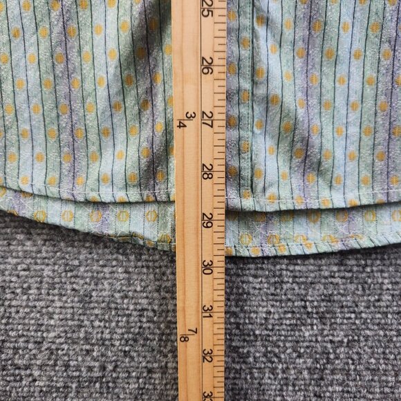 Robert Graham Men Multicolor Striped Geometric Long Sleeve Button Up Shirt ~Med - Picture 9 of 16